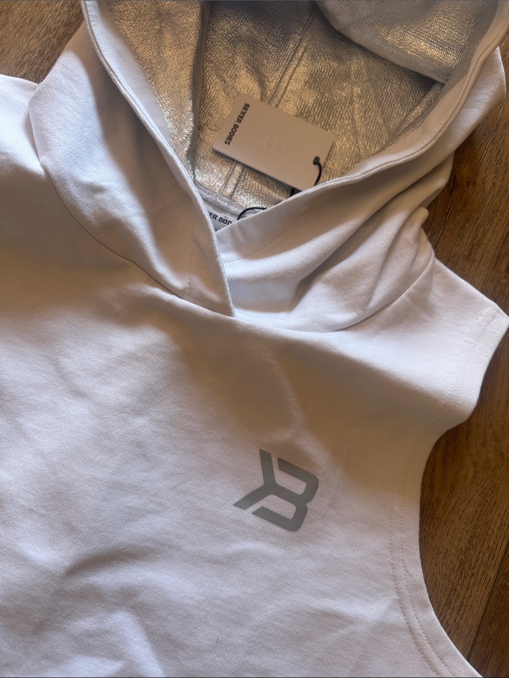 BETTER BODIES Sleeveless Hoodie Tank - white - Picture 7 of 9